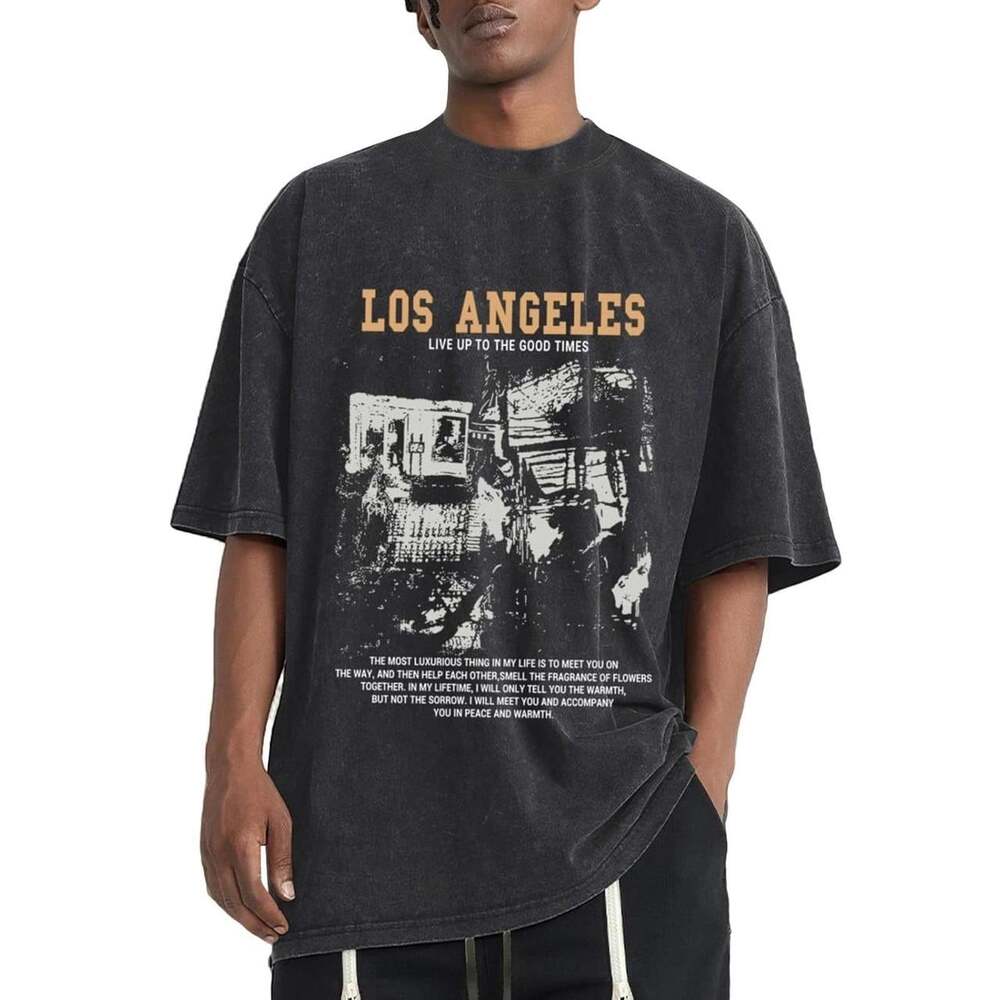 Romwe Men's Black and White Shirt